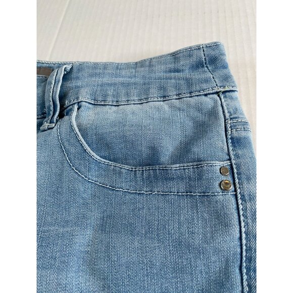 Chico's So Slimming Straight Leg Jean Size 8/10 Hippie Western Academia Beach - Picture 5 of 10